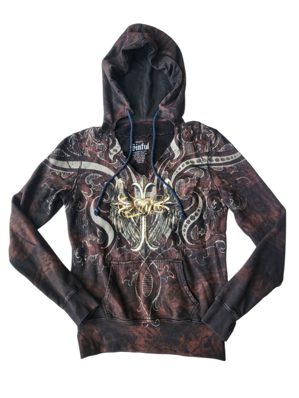 Sinful Women’s Pullover Hoodie Y2K Size Small